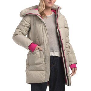 PAJAR Grey Heirani Mid Length Quilted Parka